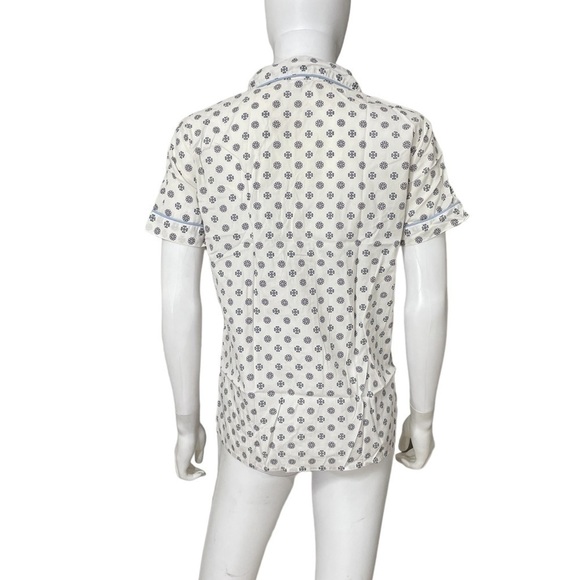 J Crew White Sleep Shirt Nightgown Top Size S - Picture 3 of 8